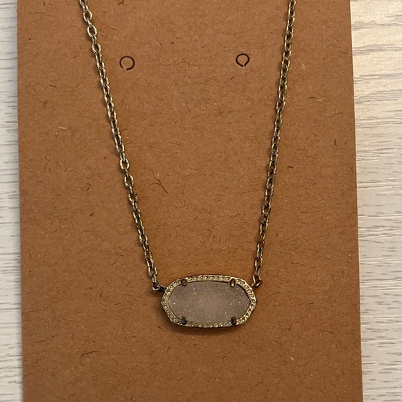 Kendra Scott Gold Necklace with Silver Pendant - Picture 5 of 5
